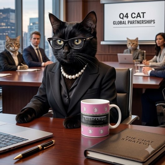 Le Chat d'Argent Power Cat Mok | Chic Parijse Bos