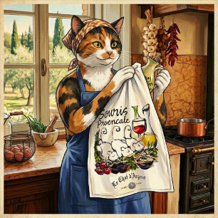 Le Chat d'Argent "Souris Provençale" Chef Theedoek