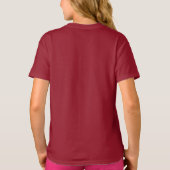 Le Chat Fait Miaou Schattige Frans Sinaasappel Tab T-shirt (Achterkant)