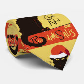 Le Chat Noel Christmas Parody Distressed Cut Out Stropdas (Opgerold)