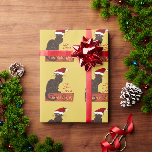 Le Chat Noel Kerstparodie Vector Kunst Cadeaupapier (Feestdagen Geschenken)