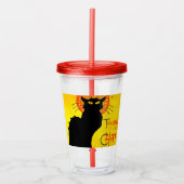 Le Chat Noir Acryl Drinkbeker (Voorkant)