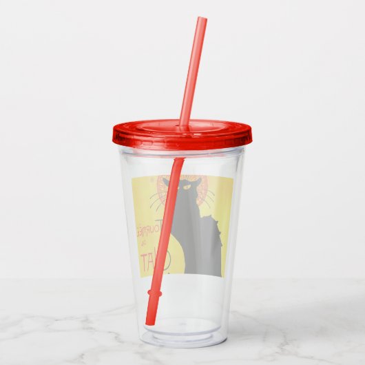 Le Chat Noir Acryl Drinkbeker (Achterkant)