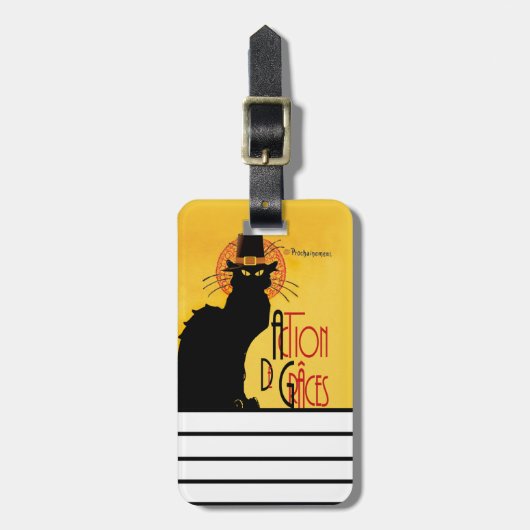 Le Chat Noir - Action de Grâces Bagagelabel (Voorkant verticaal)