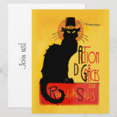 Le Chat Noir - Action de Grâces Kaart (Voorkant / Achterkant)