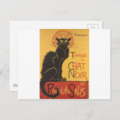 Le Chat Noir Art Print Briefkaart (Voorkant / Achterkant)