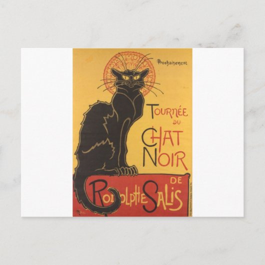 Le Chat Noir Art Print Briefkaart (Voorkant)