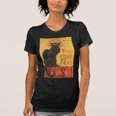 Le Chat Noir Art Print T-shirt (Voorkant)