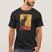 Le Chat Noir Art Print T-shirt (Voorkant)