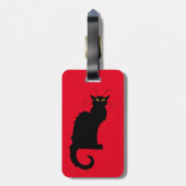 Le Chat Noir Bagagelabel (Achterkant verticaal)