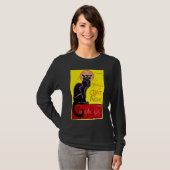 Le Chat Noir Black Cat Cabaret T Shirt (Voorkant volledig)