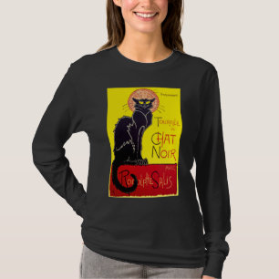 Le Chat Noir Black Cat  Cabaret T Shirt
