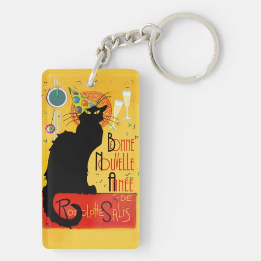 Le Chat Noir - Bonne Nouvelle Année Sleutelhanger (achterkant)