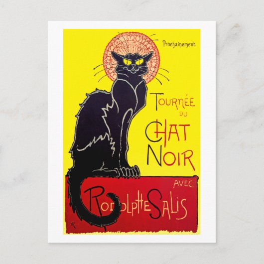 Le Chat Noir Briefkaart (Voorkant)