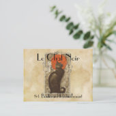 Le Chat Noir Briefkaart (Staand voorkant)