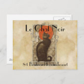 Le Chat Noir Briefkaart (Voorkant / Achterkant)