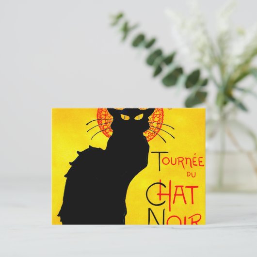Le Chat Noir Briefkaart (Staand voorkant)