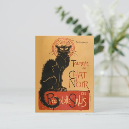 Le Chat Noir Briefkaart (Staand voorkant)