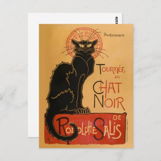 Le Chat Noir Briefkaart (Voorkant / Achterkant)