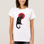 Le Chat Noir  Cat Art T-shirt (Voorkant)