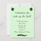 Le Chat Noir Clover St. Patrick's Day Kaart (Achterkant)
