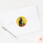 Le Chat Noir Clover St. Patrick's Day Ronde Sticker (Envelop)