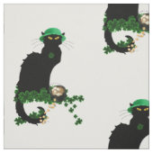 Le Chat Noir Clover St. Patrick's Day Stof (Swatch)