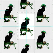 Le Chat Noir Clover St. Patrick's Day Stof (Delen)