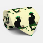 Le Chat Noir Clover St. Patrick's Day Stropdas (Opgerold)