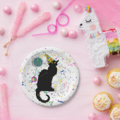 Le Chat Noir Confetti Nieuwjaar Papieren Bordje (Feest)