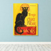 Le Chat Noir de Black Cat Art  Canvas Afdruk (Insitu (Houten vloer))