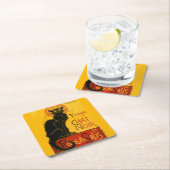 Le Chat Noir de Black Cat Art Kartonnen Onderzetters (Insitu)