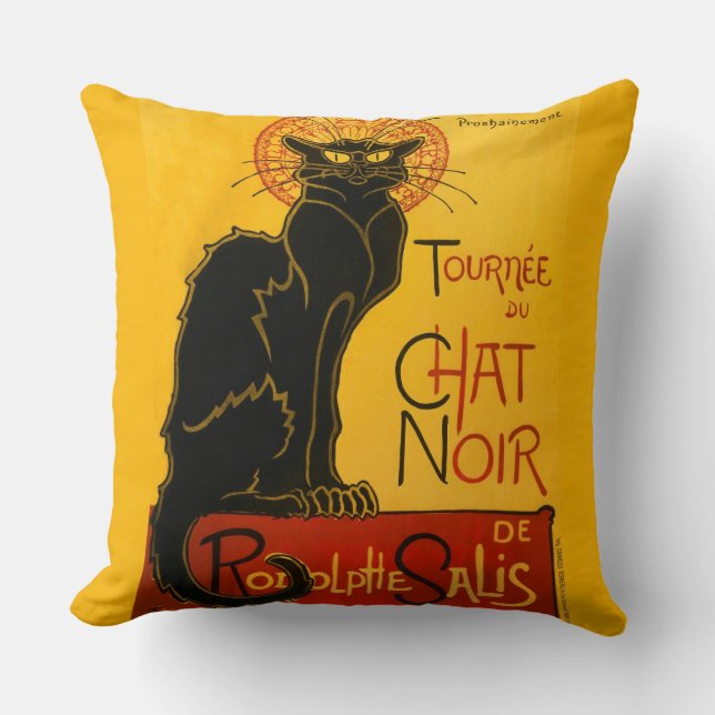 Le Chat Noir de Black Cat Art  Kussen (Voorkant)