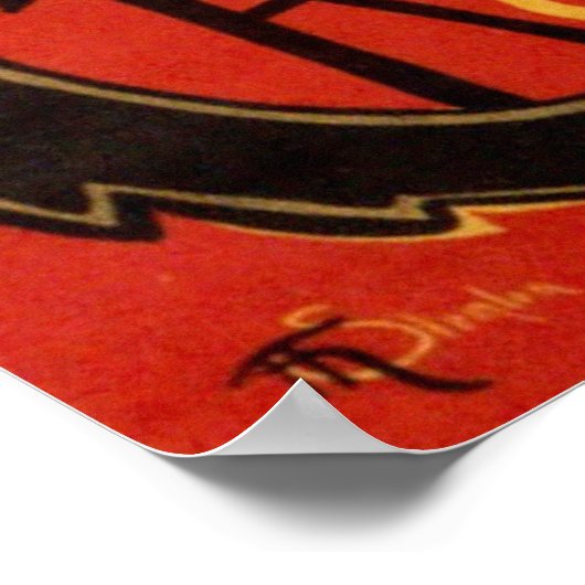 Le Chat Noir de Black Cat Art  Poster (Hoek)