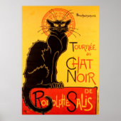 Le Chat Noir de Black Cat Art  Poster (Voorkant)