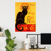 Le Chat Noir de Black Cat Art  Poster (Thuiskantoor)