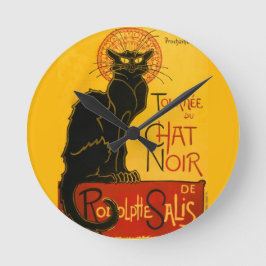 Le Chat Noir de Black Cat Art Ronde Klok