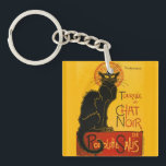 Le Chat Noir de Black Cat Art  Sleutelhanger<br><div class="desc">Théophile Alexandre Steinlen Le Chat Noir Le Chat Noir was een 19e-eeuwse amusementsvestiging in het Bohemen Montmartre district in Parijs. De illustratie van het Art Nouveau poster van Théophile Steinlen uit 1896 is een advertentie voor een rondleiding naar andere steden van de groep van kabelentertainers van Le Chat Noir. Théophile...</div>