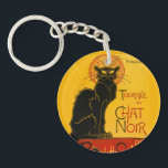 Le Chat Noir de Black Cat Art  Sleutelhanger<br><div class="desc">Théophile Alexandre Steinlen Le Chat Noir Le Chat Noir was een 19e-eeuwse amusementsvestiging in het Bohemen Montmartre district in Parijs. De illustratie van het Art Nouveau poster van Théophile Steinlen uit 1896 is een advertentie voor een rondleiding naar andere steden van de groep van kabelentertainers van Le Chat Noir. Théophile...</div>