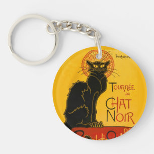 Le Chat Noir de Black Cat Art  Sleutelhanger