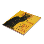 Le Chat Noir de Black Cat Art Tegeltje (Zijkant)