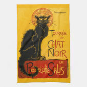 Le Chat Noir de Black Cat Art  Theedoek (Verticaal)