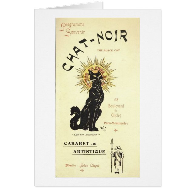 Le Chat Noir de zwarte kat (Voorkant)