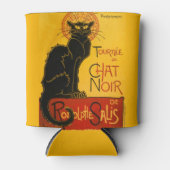 Le Chat Noir de zwarte kat Blikjeskoeler (Voorkant)