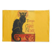 Le Chat Noir de zwarte kat Kussensloop (Achterkant)
