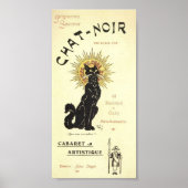 Le Chat Noir de zwarte kat Poster (Voorkant)
