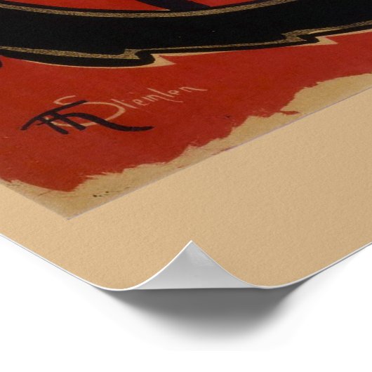 Le Chat Noir - de zwarte kat Poster (Hoek)