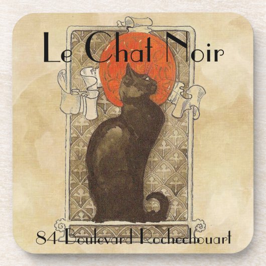 Le Chat Noir Drankjes Onderzetter (Voorkant)