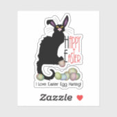 Le Chat Noir Easter Bunny Ears Sticker (Vel)