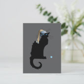 Le Chat Noir en Blue Pearl, Briefkaart (Staand voorkant)